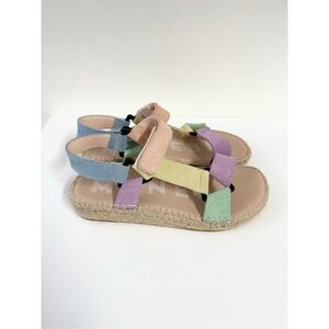 Manebi Venice Pastel Suede Espadrille Hiking Sandals Size 37 7